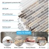 image:imageArt3d 10Sheet HeavyDuty Peel and Stick Backsplash Waterproof Wall Tiles Stick on Kitchen Backsplash Living Space Eurasian Mocha StoneVintage Sandstone