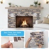 image:imageArt3d 10Sheet HeavyDuty Peel and Stick Backsplash Waterproof Wall Tiles Stick on Kitchen Backsplash Living Space Eurasian Mocha StoneVintage Sandstone
