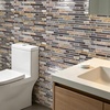 image:imageArt3d 10Sheet HeavyDuty Peel and Stick Backsplash Waterproof Wall Tiles Stick on Kitchen Backsplash Living Space Eurasian Mocha StoneVintage Sandstone