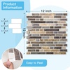 image:imageArt3d 10Sheet HeavyDuty Peel and Stick Backsplash Waterproof Wall Tiles Stick on Kitchen Backsplash Living Space Eurasian Mocha StoneVintage Sandstone