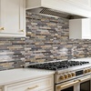 image:imageArt3d 10Sheet HeavyDuty Peel and Stick Backsplash Waterproof Wall Tiles Stick on Kitchen Backsplash Living Space Eurasian Mocha StoneVintage Sandstone