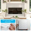 image:imageArt3d 10Sheet HeavyDuty Peel and Stick Backsplash Waterproof Wall Tiles Stick on Kitchen Backsplash Living Space Eurasian Mocha StoneWhite with Gray Grout