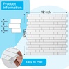 image:imageArt3d 10Sheet HeavyDuty Peel and Stick Backsplash Waterproof Wall Tiles Stick on Kitchen Backsplash Living Space Eurasian Mocha StoneWhite with Gray Grout