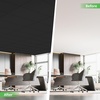 image:imageArt3d 12 Pack PVC Ceiling Tiles 24x48 Inches Glup Up Decorative Ceiling Tiles for Home Gym and Office Covering 96 Sqft Rectangular BlackBlack
