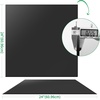 image:imageArt3d 12 Pack PVC Ceiling Tiles 24x48 Inches Glup Up Decorative Ceiling Tiles for Home Gym and Office Covering 96 Sqft Rectangular BlackBlack