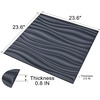 image:imageArt3d 12 Pack PVC Ceiling Tiles 24x48 Inches Glup Up Decorative Ceiling Tiles for Home Gym and Office Covering 96 Sqft Rectangular BlackBlack