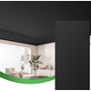 image:imageArt3d 12 Pack PVC Ceiling Tiles 24x48 Inches Glup Up Decorative Ceiling Tiles for Home Gym and Office Covering 96 Sqft Rectangular BlackBlack