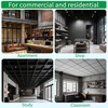 image:imageArt3d 12 Pack PVC Ceiling Tiles 24x48 Inches Glup Up Decorative Ceiling Tiles for Home Gym and Office Covering 96 Sqft Rectangular BlackMatte Black