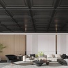 image:imageArt3d 12 Pack PVC Ceiling Tiles 24x48 Inches Glup Up Decorative Ceiling Tiles for Home Gym and Office Covering 96 Sqft Rectangular BlackRectangular Black