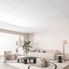 image:imageArt3d 12 Pack PVC Ceiling Tiles 24x48 Inches Glup Up Decorative Ceiling Tiles for Home Gym and Office Covering 96 Sqft Rectangular BlackWhite