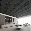 image:imageArt3d 48 Pack PVC Ceiling Tiles 24x24 Inches Waterproof Drop Ceiling TilesWall Panels for Interior Wall Decor Covers 192 Sqft Pure WhiteCloudblack