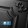 image:imageArt3d 48 Pack PVC Ceiling Tiles 24x24 Inches Waterproof Drop Ceiling TilesWall Panels for Interior Wall Decor Covers 192 Sqft Pure WhiteCloudblack