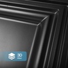image:imageArt3d 48 Pack PVC Ceiling Tiles 24x24 Inches Waterproof Drop Ceiling TilesWall Panels for Interior Wall Decor Covers 192 Sqft Pure WhiteDeep Black