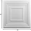 image:imageArt3d 48 Pack PVC Ceiling Tiles 24x24 Inches Waterproof Drop Ceiling TilesWall Panels for Interior Wall Decor Covers 192 Sqft Pure WhiteMatt White