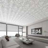 image:imageArt3d 48 Pack PVC Ceiling Tiles 24x24 Inches Waterproof Drop Ceiling TilesWall Panels for Interior Wall Decor Covers 192 Sqft Pure WhiteOffWhite