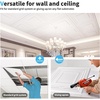 image:imageArt3d 48 Pack PVC Ceiling Tiles 24x24 Inches Waterproof Drop Ceiling TilesWall Panels for Interior Wall Decor Covers 192 Sqft Pure WhitePure White