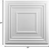 image:imageArt3d 48 Pack PVC Ceiling Tiles 24x24 Inches Waterproof Drop Ceiling TilesWall Panels for Interior Wall Decor Covers 192 Sqft Pure WhitePure White