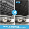 image:imageArt3d 48 Pack PVC Ceiling Tiles 24x24 Inches Waterproof Drop Ceiling TilesWall Panels for Interior Wall Decor Covers 192 Sqft Pure WhiteRectangular Black