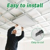 image:imageArt3d 48 Pack PVC Ceiling Tiles 24x24 Inches Waterproof Drop Ceiling TilesWall Panels for Interior Wall Decor Covers 192 Sqft Pure WhiteSnow White