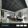 image:imageArt3d 48 Pack PVC Ceiling Tiles 24x24 Inches Waterproof Drop Ceiling TilesWall Panels for Interior Wall Decor Covers 192 Sqft Pure WhiteSquare Black