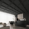 image:imageArt3d 48 Pack PVC Ceiling Tiles 24x24 Inches Waterproof Drop Ceiling TilesWall Panels for Interior Wall Decor Covers 192 Sqft Pure WhiteSquare Black