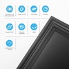 image:imageArt3d 48 Pack PVC Ceiling Tiles 24x24 Inches Waterproof Drop Ceiling TilesWall Panels for Interior Wall Decor Covers 192 Sqft Pure WhiteSquare Black
