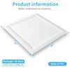 image:imageArt3d 48 Pack PVC Ceiling Tiles 24x24 Inches Waterproof Drop Ceiling TilesWall Panels for Interior Wall Decor Covers 192 Sqft Pure WhiteSquare White