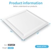 image:imageArt3d 48 Pack PVC Ceiling Tiles 24x24 Inches Waterproof Drop Ceiling TilesWall Panels for Interior Wall Decor Covers 192 Sqft Pure WhiteSquare White