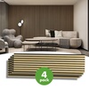 image:imageArt3d 4Pack 47x236 Inch Acoustic Panels with Wood Slat Design  Soundproof Wall Panel for Office Gaming Room amp Studio Ideal for Streamers Home Workers amp Recent Movers OakOak