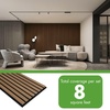 image:imageArt3d 4Pack 47x236 Inch Acoustic Panels with Wood Slat Design  Soundproof Wall Panel for Office Gaming Room amp Studio Ideal for Streamers Home Workers amp Recent Movers OakDeep Walnut