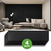 image:imageArt3d 4Pack 47x236 Inch Acoustic Panels with Wood Slat Design  Soundproof Wall Panel for Office Gaming Room amp Studio Ideal for Streamers Home Workers amp Recent Movers OakGrey Oak