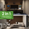 image:imageArt3d 4Pack 47x236 Inch Acoustic Panels with Wood Slat Design  Soundproof Wall Panel for Office Gaming Room amp Studio Ideal for Streamers Home Workers amp Recent Movers OakWalnut