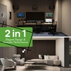 image:imageArt3d 4Pack 47x236 Inch Acoustic Panels with Wood Slat Design  Soundproof Wall Panel for Office Gaming Room amp Studio Ideal for Streamers Home Workers amp Recent Movers OakDeep Walnut