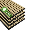 image:imageArt3d 4Pack 47x236 Inch Acoustic Panels with Wood Slat Design  Soundproof Wall Panel for Office Gaming Room amp Studio Ideal for Streamers Home Workers amp Recent Movers OakOak