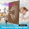 image:imageArt3d 4Pack 47x236 Inch Acoustic Panels with Wood Slat Design  Soundproof Wall Panel for Office Gaming Room amp Studio Ideal for Streamers Home Workers amp Recent Movers OakWalnut