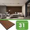 image:imageArt3d 4Pack 47x236 Inch Acoustic Panels with Wood Slat Design  Soundproof Wall Panel for Office Gaming Room amp Studio Ideal for Streamers Home Workers amp Recent Movers OakWalnut