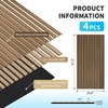 image:imageArt3d 4Pack 47x236 Inch Acoustic Panels with Wood Slat Design  Soundproof Wall Panel for Office Gaming Room amp Studio Ideal for Streamers Home Workers amp Recent Movers OakDeep Walnut