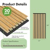 image:imageArt3d 4Pack 47x236 Inch Acoustic Panels with Wood Slat Design  Soundproof Wall Panel for Office Gaming Room amp Studio Ideal for Streamers Home Workers amp Recent Movers OakOak