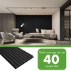 image:imageArt3d 4Pack 47x236 Inch Acoustic Panels with Wood Slat Design  Soundproof Wall Panel for Office Gaming Room amp Studio Ideal for Streamers Home Workers amp Recent Movers OakGrey Oak