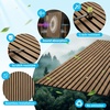 image:imageArt3d 4Pack 47x236 Inch Acoustic Panels with Wood Slat Design  Soundproof Wall Panel for Office Gaming Room amp Studio Ideal for Streamers Home Workers amp Recent Movers OakDeep Walnut