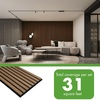 image:imageArt3d 4Pack 47x236 Inch Acoustic Panels with Wood Slat Design  Soundproof Wall Panel for Office Gaming Room amp Studio Ideal for Streamers Home Workers amp Recent Movers OakDeep Walnut