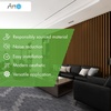 image:imageArt3d 4Pack 47x236 Inch Acoustic Panels with Wood Slat Design  Soundproof Wall Panel for Office Gaming Room amp Studio Ideal for Streamers Home Workers amp Recent Movers OakWalnut