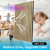 image:imageArt3d 4Pack 47x236 Inch Acoustic Panels with Wood Slat Design  Soundproof Wall Panel for Office Gaming Room amp Studio Ideal for Streamers Home Workers amp Recent Movers OakOak