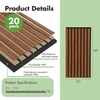 image:imageArt3d 4Pack 47x236 Inch Acoustic Panels with Wood Slat Design  Soundproof Wall Panel for Office Gaming Room amp Studio Ideal for Streamers Home Workers amp Recent Movers OakWalnut
