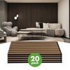 image:imageArt3d 4Pack 47x236 Inch Acoustic Panels with Wood Slat Design  Soundproof Wall Panel for Office Gaming Room amp Studio Ideal for Streamers Home Workers amp Recent Movers OakDeep Walnut