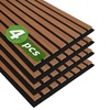 image:imageArt3d 4Pack 47x236 Inch Acoustic Panels with Wood Slat Design  Soundproof Wall Panel for Office Gaming Room amp Studio Ideal for Streamers Home Workers amp Recent Movers OakWalnut