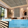 image:imageArt3d Acoustic Slat Wood Panels  6Pack 2x2ft Soundproof Drop Ceiling Living Room amp Bedroom DIY Decoration AshtreeAshtree
