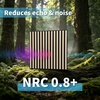 image:imageArt3d Acoustic Slat Wood Panels  6Pack 2x2ft Soundproof Drop Ceiling Living Room amp Bedroom DIY Decoration AshtreeAshtree