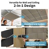 image:imageArt3d Acoustic Slat Wood Panels  6Pack 2x2ft Soundproof Drop Ceiling Living Room amp Bedroom DIY Decoration AshtreeAshtree
