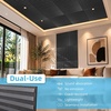 image:imageArt3d Acoustic Slat Wood Panels  6Pack 2x2ft Soundproof Drop Ceiling Living Room amp Bedroom DIY Decoration AshtreeBlackwood